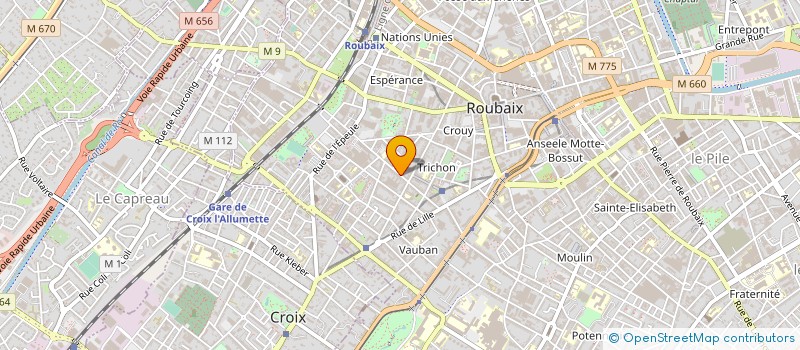 localisation de l'entreprise PERIMETRE à ROUBAIX