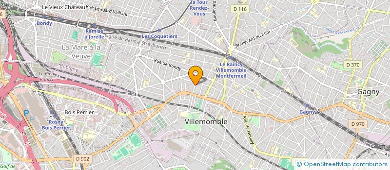 localisation de l'entreprise PERIMETRE CONSEILS à VILLEMOMBLE