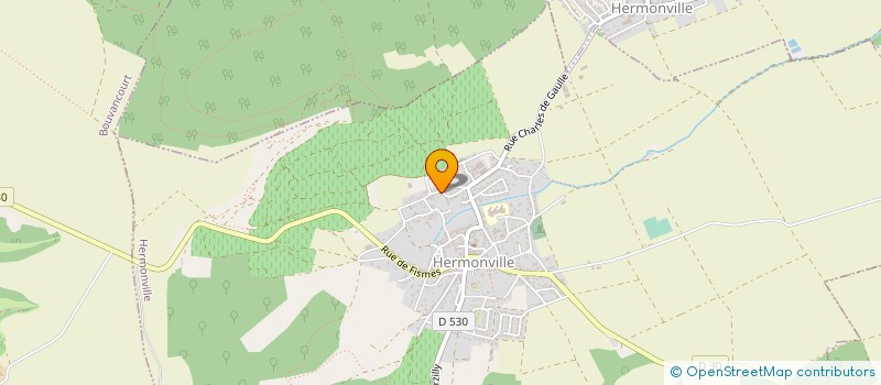 localisation de l'entreprise PERIN & FILS  HERMONVILLE