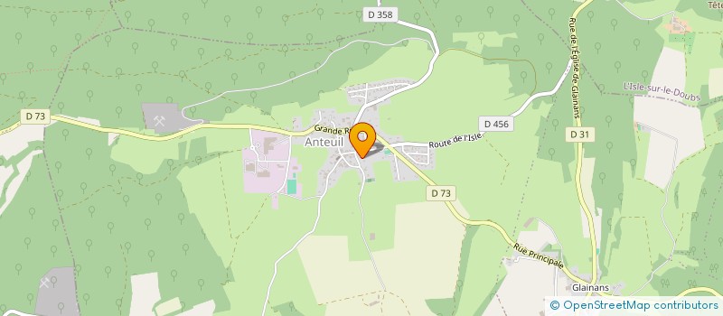 localisation de l'entreprise PERIN TP  FONTAINE-LES-CLERVAL