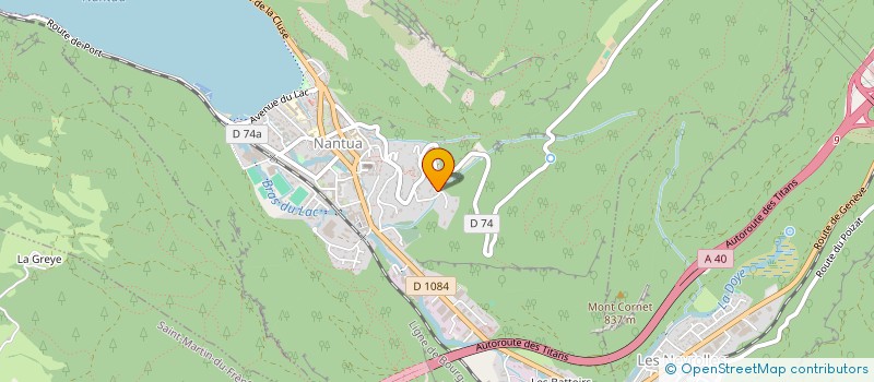 localisation de l'entreprise PERINA à NANTUA