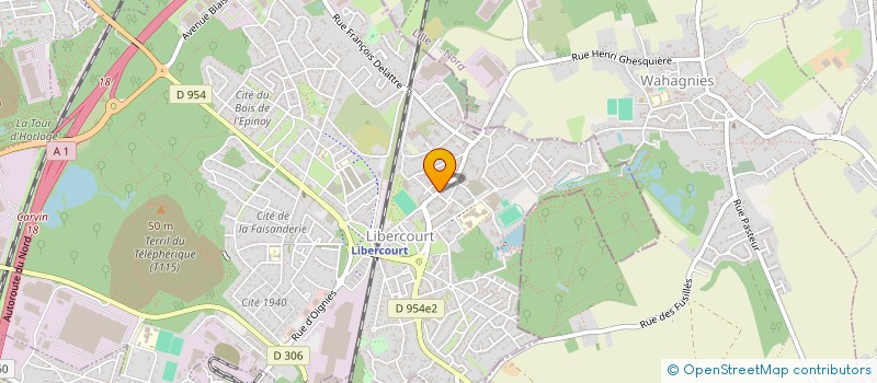 localisation de l'entreprise PERINATALITE LIBERCOURT  LIBERCOURT