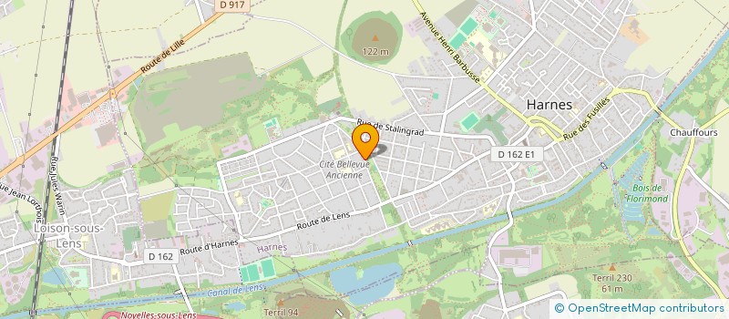 localisation de l'entreprise PERINE 1  HARNES