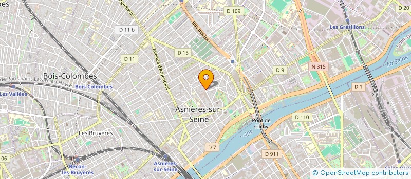 localisation de l'entreprise PERINETTI                     PAULE  ASNIERES-SUR-SEINE