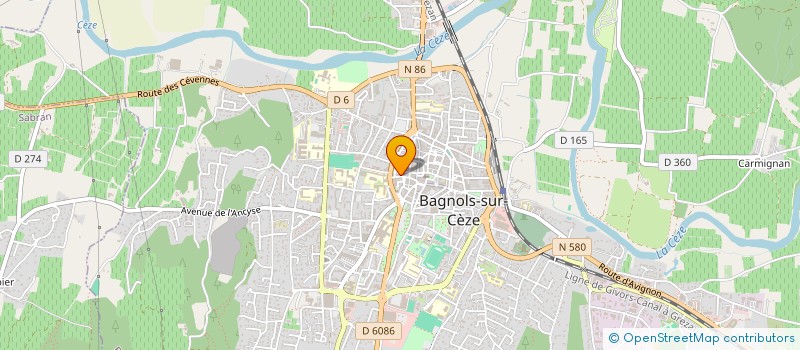 localisation de l'entreprise PERINI MUZELLEC à BAGNOLS-SUR-CEZE