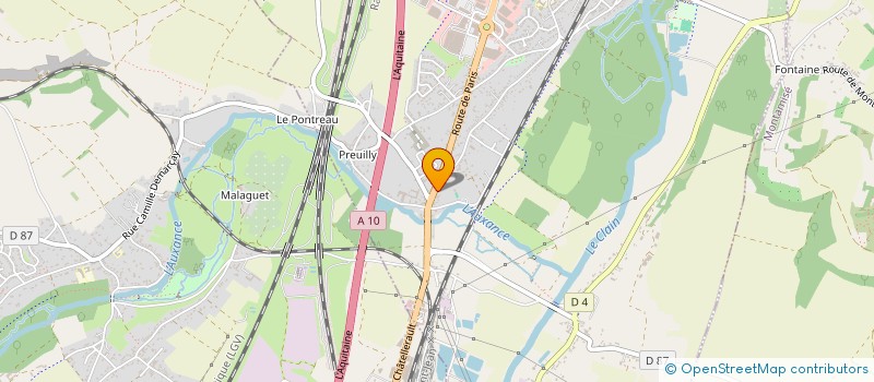 localisation de l'entreprise PERINORD AUTOS à CHASSENEUIL-DU-POITOU