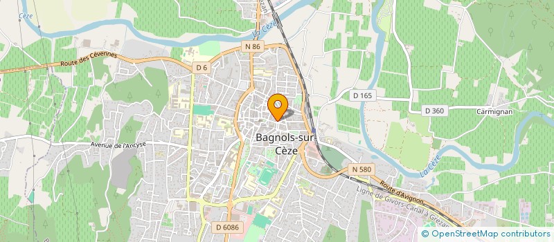 localisation de l'entreprise PERIOP ONE à BAGNOLS-SUR-CEZE
