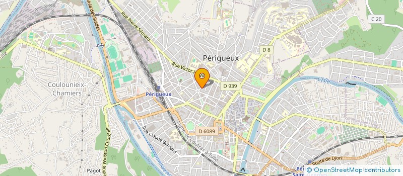 localisation de l'entreprise PERIPACK à PERIGUEUX