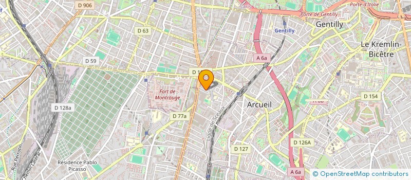 localisation de l'entreprise PERIPHERIQUE à ARCUEIL