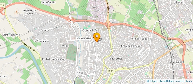 localisation de l'entreprise PERIS  BEZIERS