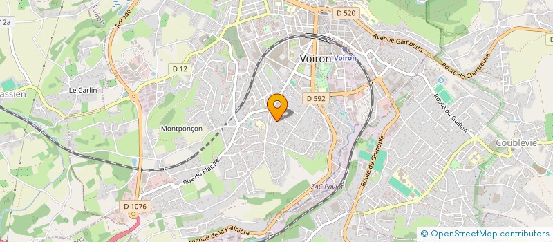 localisation de l'entreprise PERIS  VOIRON