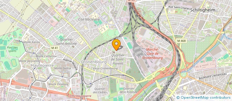 localisation de l'entreprise PERISCOL67 à STRASBOURG