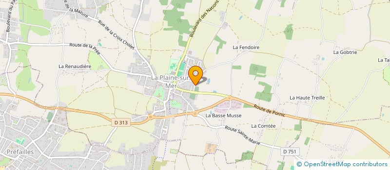 localisation de l'entreprise PERISCOPE à LA PLAINE-SUR-MER
