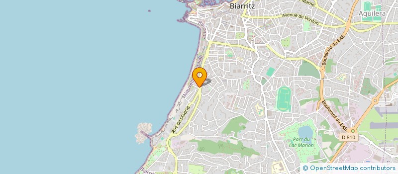 localisation de l'entreprise PERISSE PNEUS à BIARRITZ
