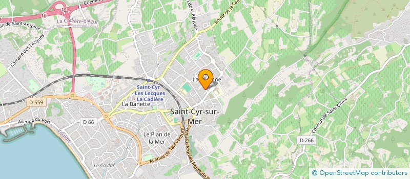 localisation de l'entreprise PERISSEIA à SAINT-CYR-SUR-MER