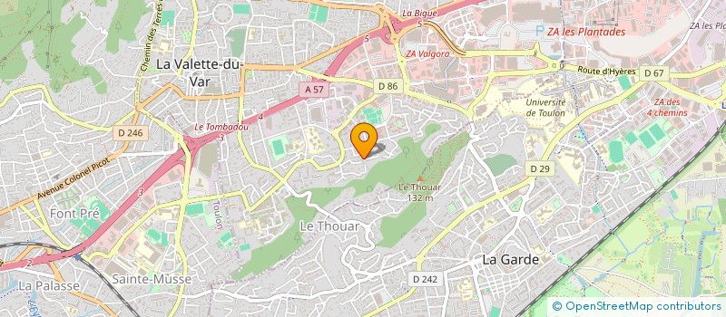 localisation de l'entreprise PERISTAN à LA VALETTE-DU-VAR