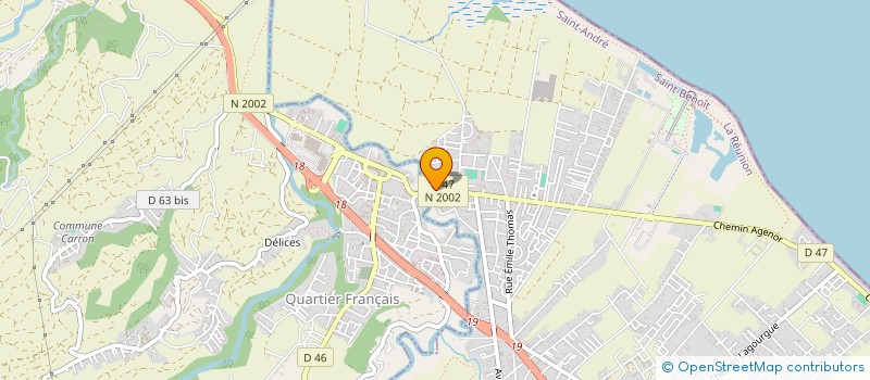 localisation de l'entreprise PERITAS 2 à SAINT-ANDRE