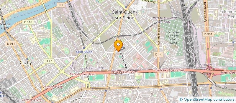 localisation de l'entreprise PERITIA à SAINT-OUEN-SUR-SEINE