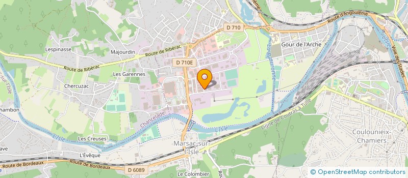localisation de l'entreprise PERITROC à MARSAC-SUR-L'ISLE