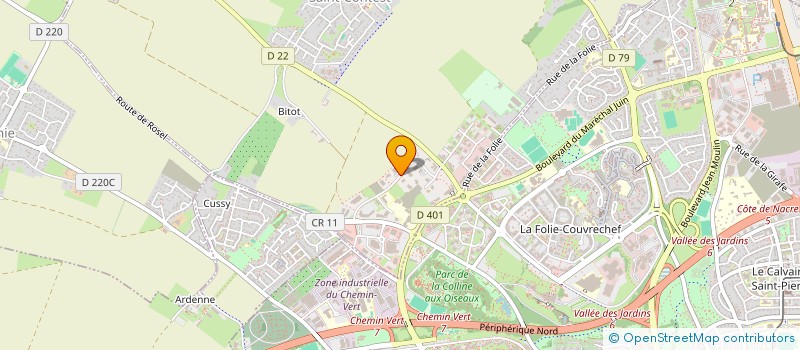localisation de l'entreprise PERITUS à SAINT-CONTEST