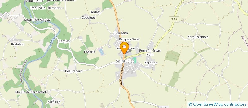 localisation de l'entreprise PERJABRUZ  QUEMPER-GUEZENNEC