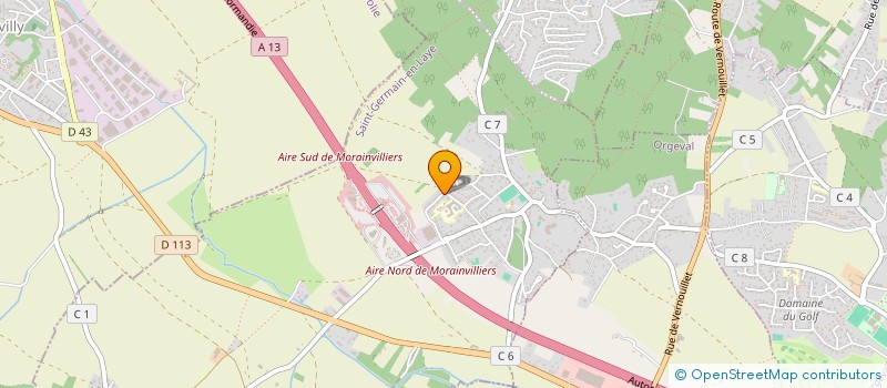 localisation de l'entreprise PERKE  ORGEVAL