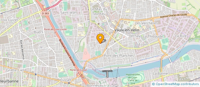 localisation de l'entreprise PERL  VAULX-EN-VELIN