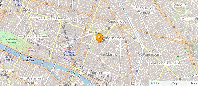 localisation de l'entreprise PERL OR  PARIS