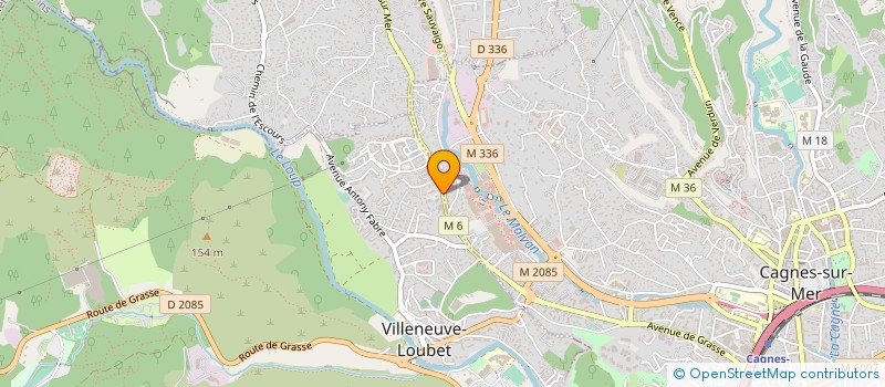 localisation de l'entreprise PERLA-AZUREA à VILLENEUVE-LOUBET