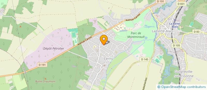 localisation de l'entreprise PERLACTEE à CERNY