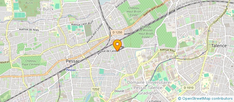 localisation de l'entreprise PERLE  PESSAC