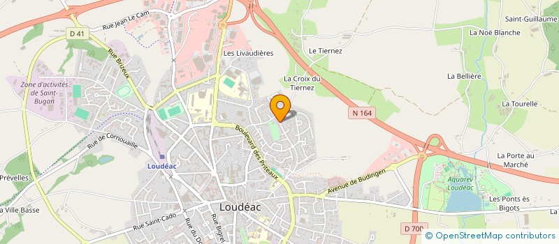 localisation de l'entreprise PERLE à LOUDEAC