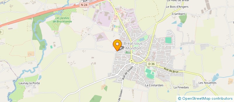 localisation de l'entreprise PERLE  BREAL-SOUS-MONTFORT