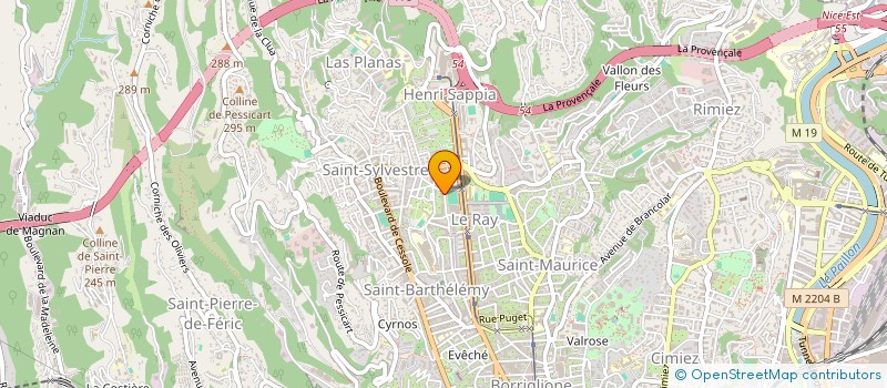 localisation de l'entreprise PERLE  NICE