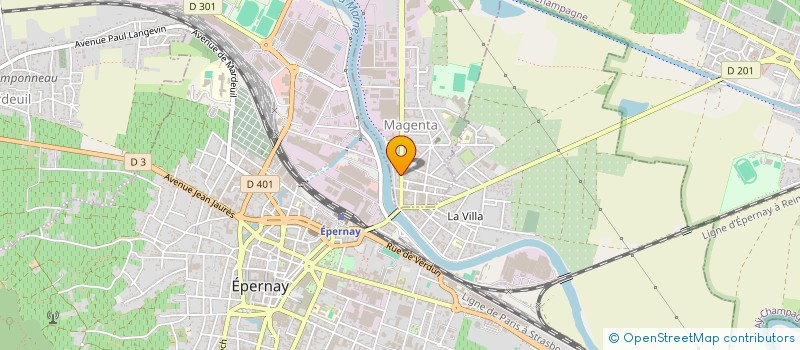 localisation de l'entreprise PERLE BIO à MAGENTA