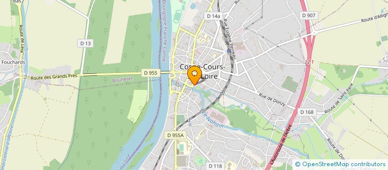 localisation de l'entreprise PERLE CLAIRE à COSNE-COURS-SUR-LOIRE