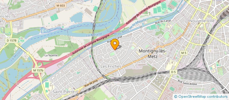 localisation de l'entreprise PERLE D'O à MONTIGNY-LES-METZ