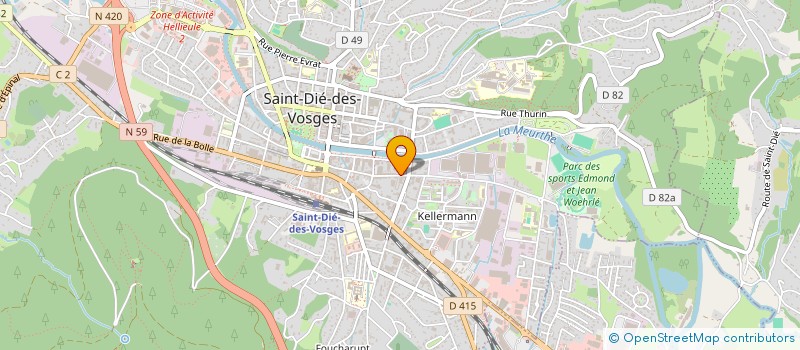 localisation de l'entreprise PERLE D'ORIENT  SAINT-DIE-DES-VOSGES
