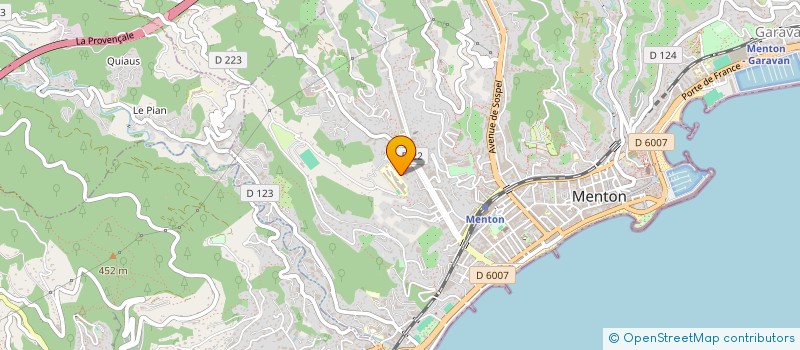 localisation de l'entreprise PERLE DE LA FRANCE à MENTON