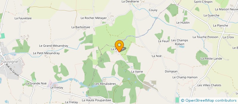 localisation de l'entreprise PERLE DE LAIT  SAINT-MARC-LE-BLANC