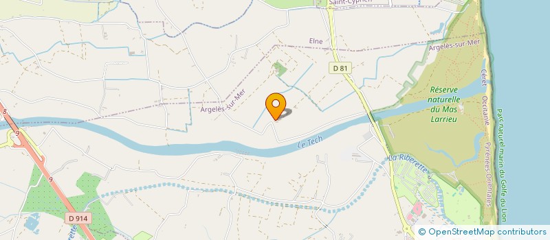 localisation de l'entreprise PERLE DU ROUSSILLON  ARGELES-SUR-MER