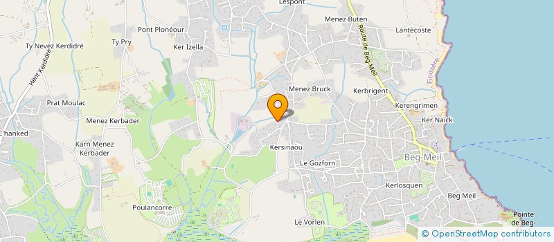 localisation de l'entreprise PERLE INVESTISSEMENT  FOUESNANT