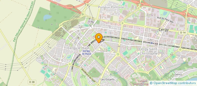 localisation de l'entreprise PERLE PLAQUISTE RENOVATION  CERGY