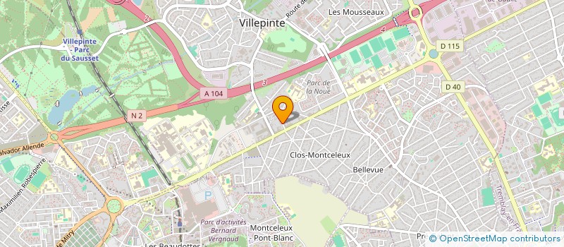 localisation de l'entreprise PERLE SERVICE à VILLEPINTE