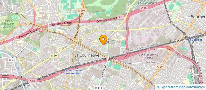 localisation de l'entreprise PERLE SERVICES à LA COURNEUVE