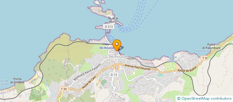 localisation de l'entreprise PERLEC à L'ILE-ROUSSE