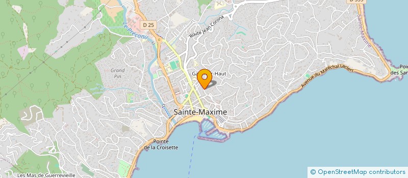 localisation de l'entreprise PERLES D'AZUR à SAINTE-MAXIME