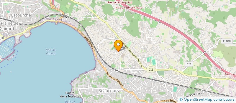 localisation de l'entreprise PERLES D'AZUR à SANARY-SUR-MER