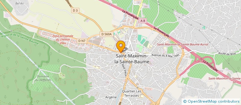 localisation de l'entreprise PERLES DE SUCRE à SAINT-MAXIMIN-LA-SAINTE-BAUME