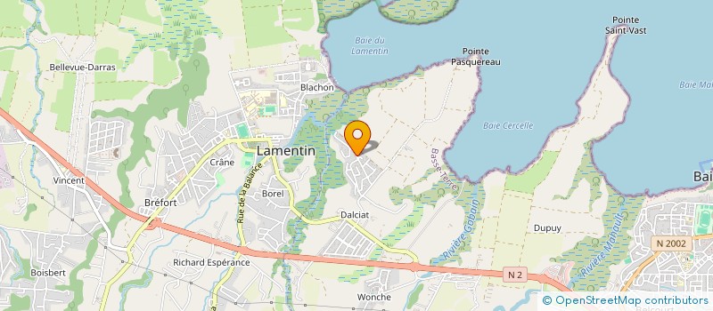 localisation de l'entreprise PERLES DES CARAIBES  BAIE-MAHAULT